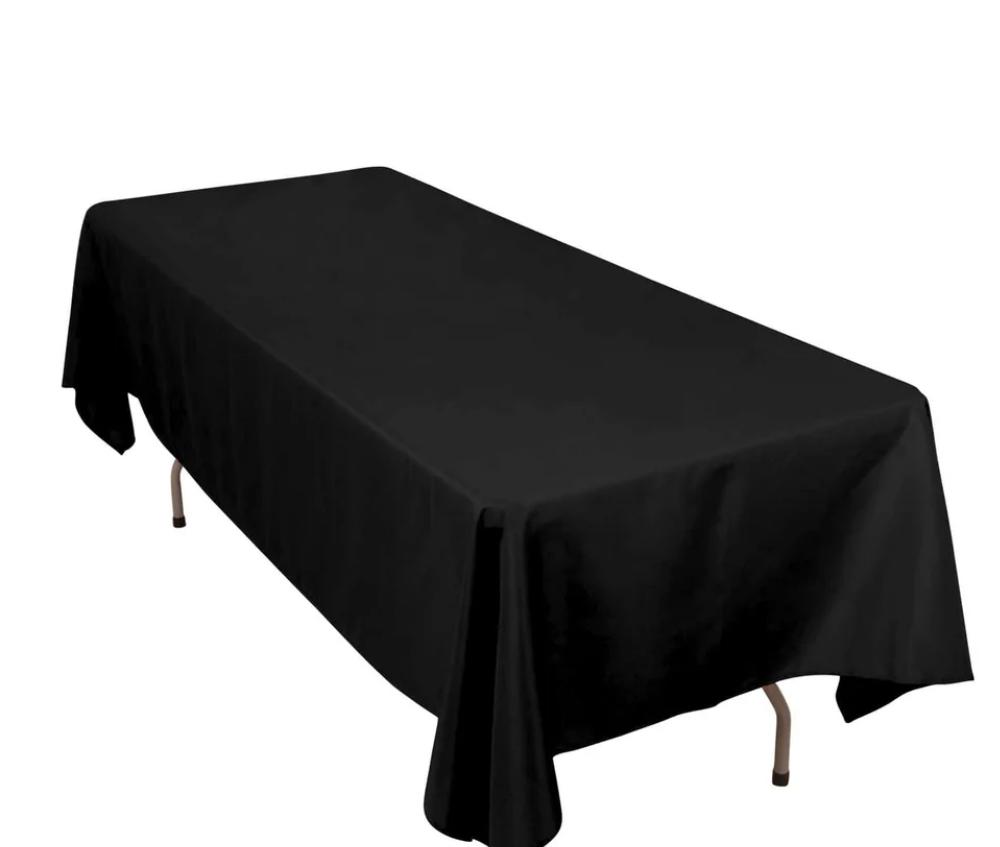 Rectangle Black Tablecloth